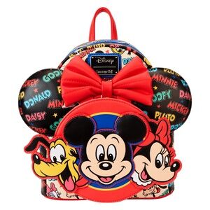 Loungefly Disney Mickey & Friends Classic AOP Ear Holder Mini Backpack